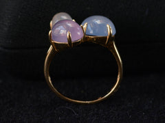 1990s Purple Chalcedony Ring