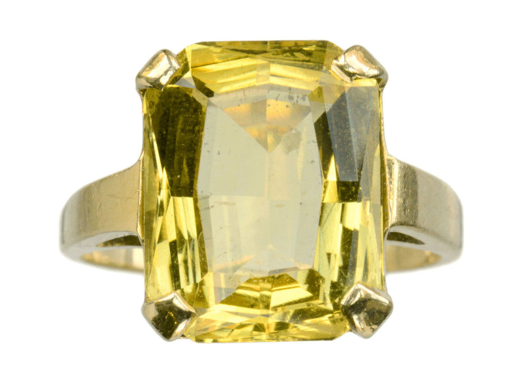 Yellow deals crystal ring