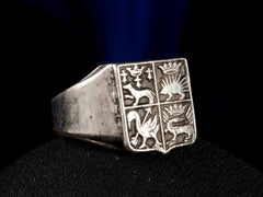French Heraldic Signet Ring