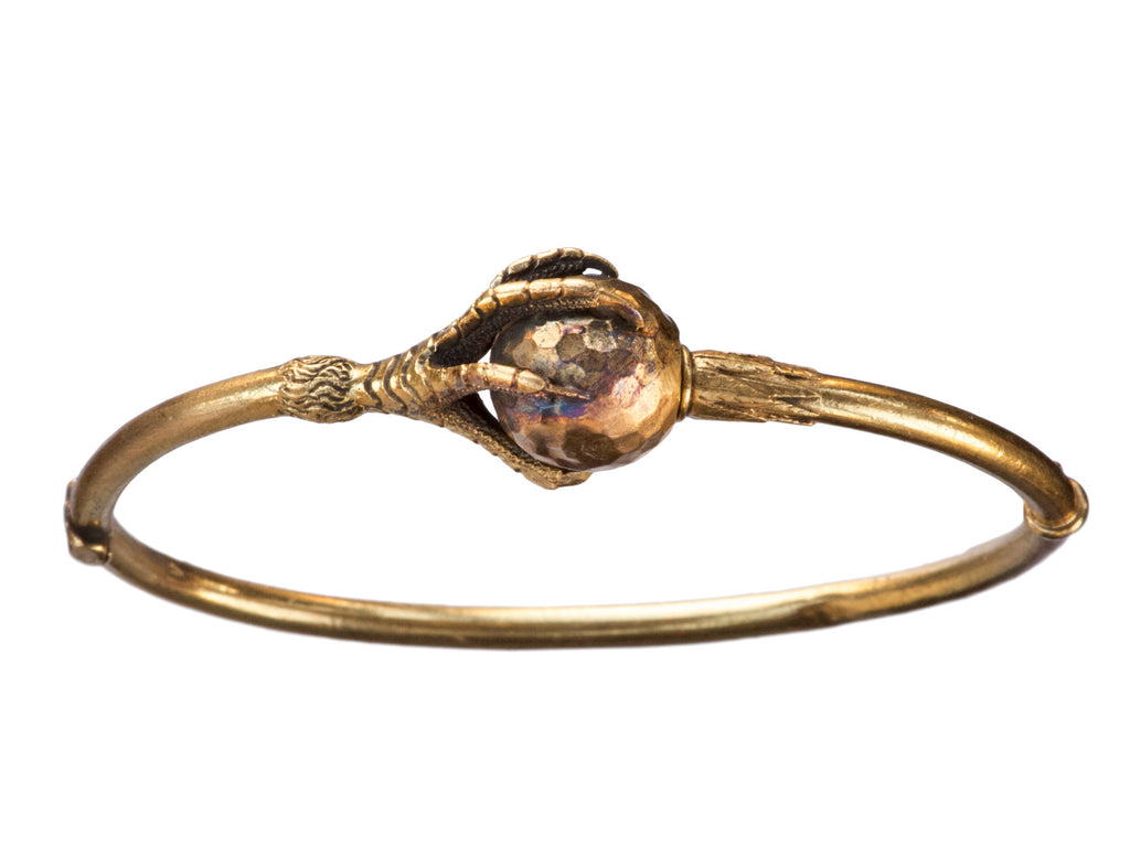 1880s Victorian Claw Bracelet (on white background)