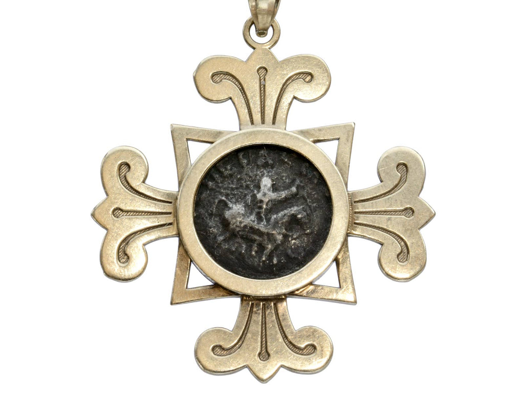 c1960 Ancient Coin Pendant (on white background)