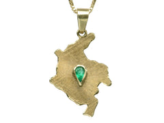 1980s Emerald Colombia Pendant