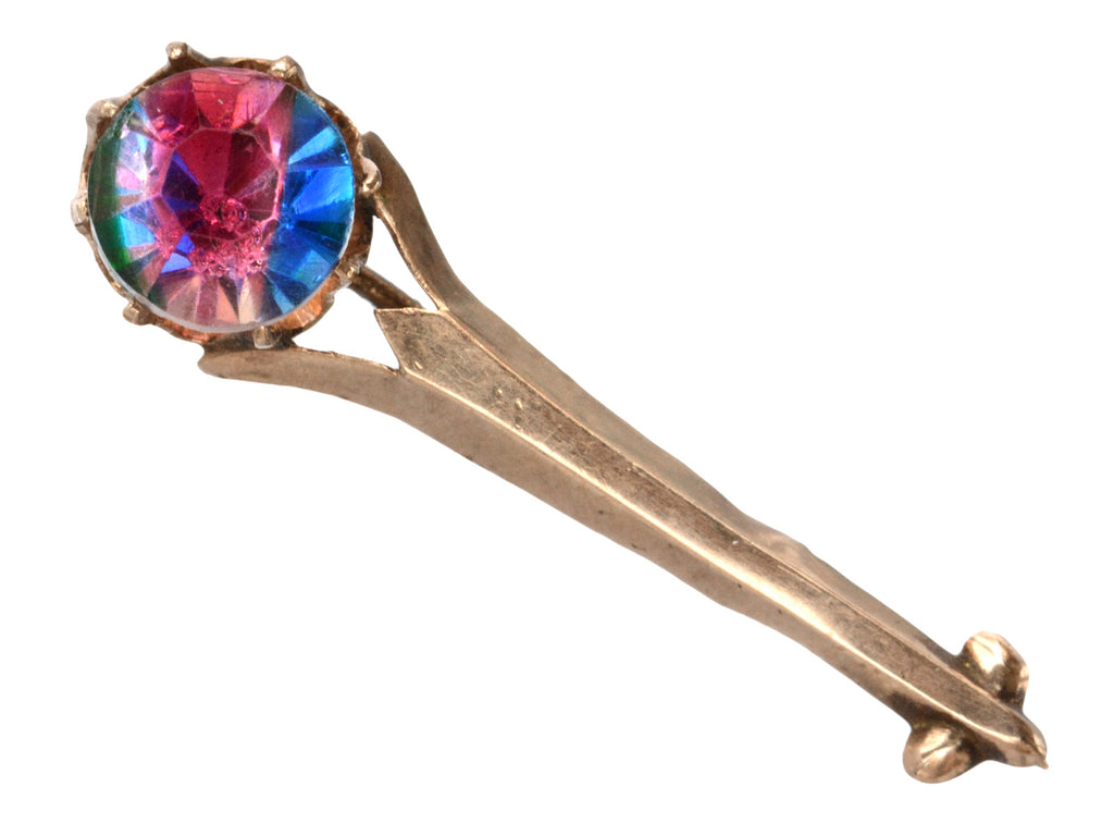 c1910 Colorful Comet Brooch (on white background)