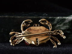 c1890 Victorian Crab Brooch