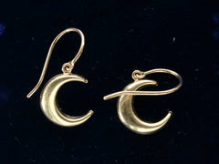 c1980 Crescent Earrings