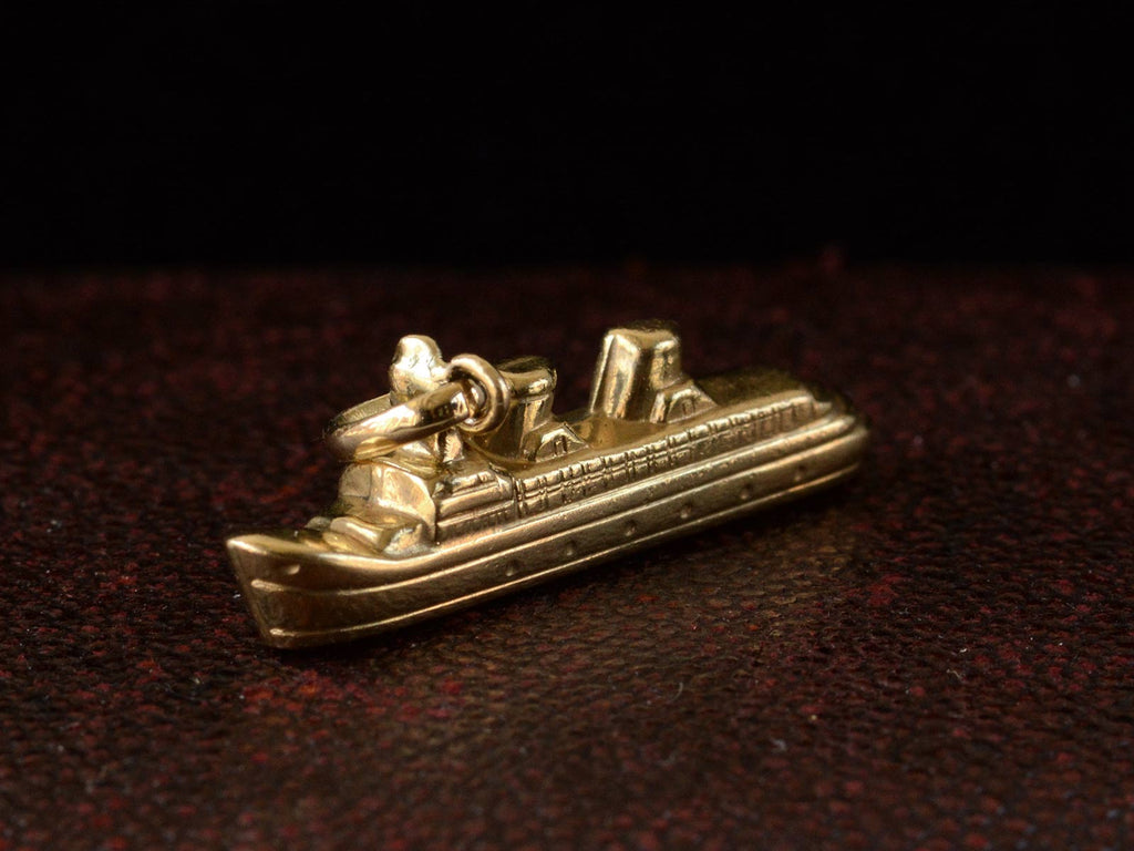 c1940 Cruise Ship Charm (left side view)