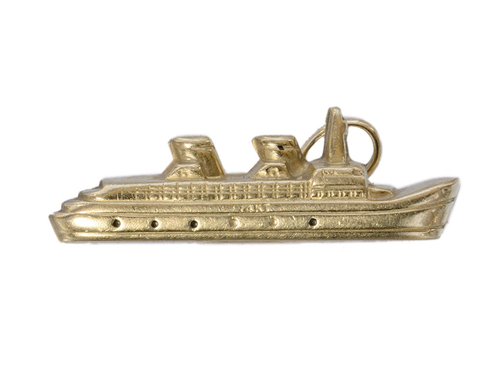 c1940 Cruise Ship Charm (on white background)