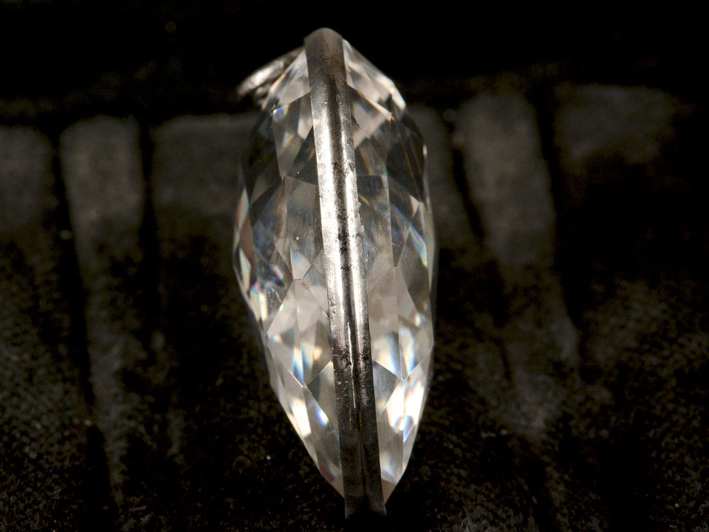 1900s Rock Crystal Heart Pendant
