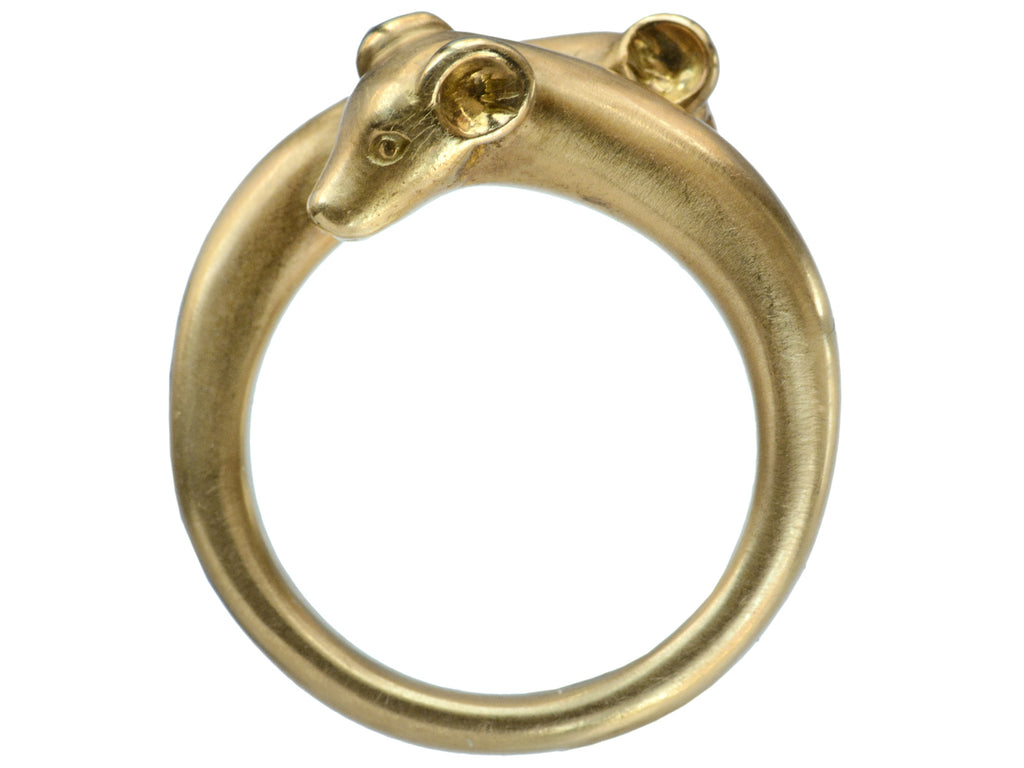 1990s Angela Cummings Figural Ring (on white background)