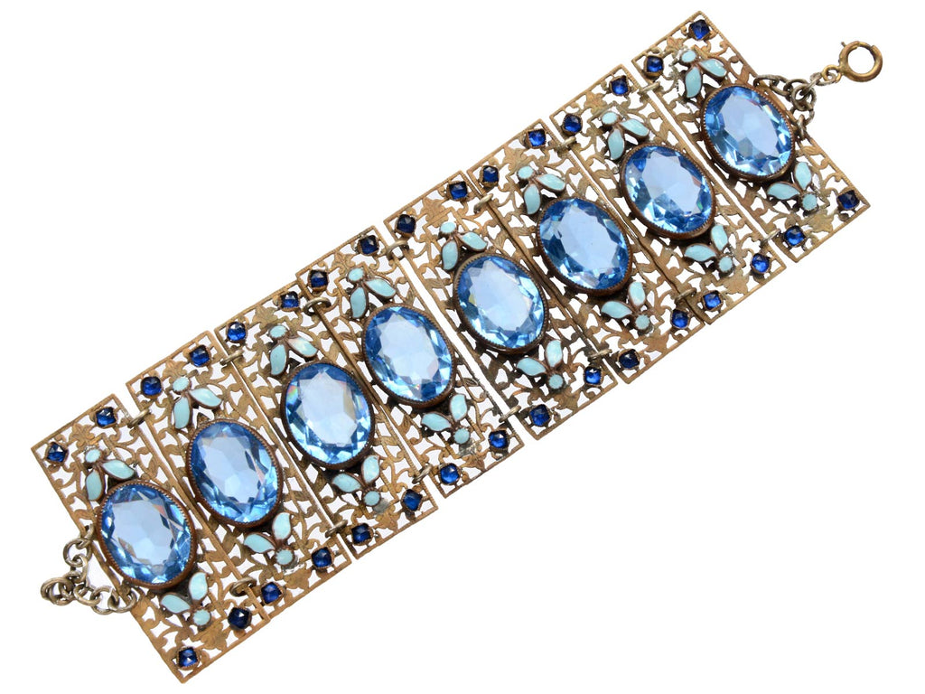 1930s Art Deco Czech Bracelet (on white background)