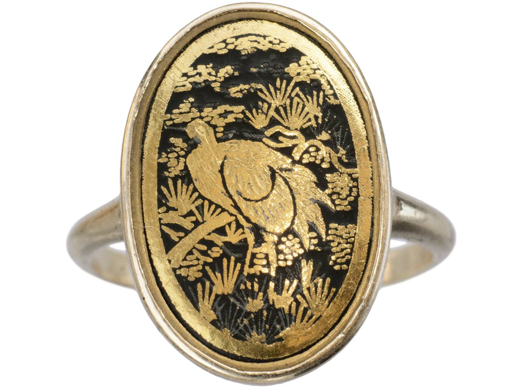 c1890 Damascene Ring (on white background)