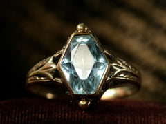 c1920 Art Deco Aquamarine Ring