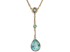 c1920 Art Deco Blue Necklace