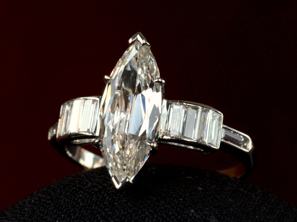 1930s Deco 1.70ct Marquise Ring