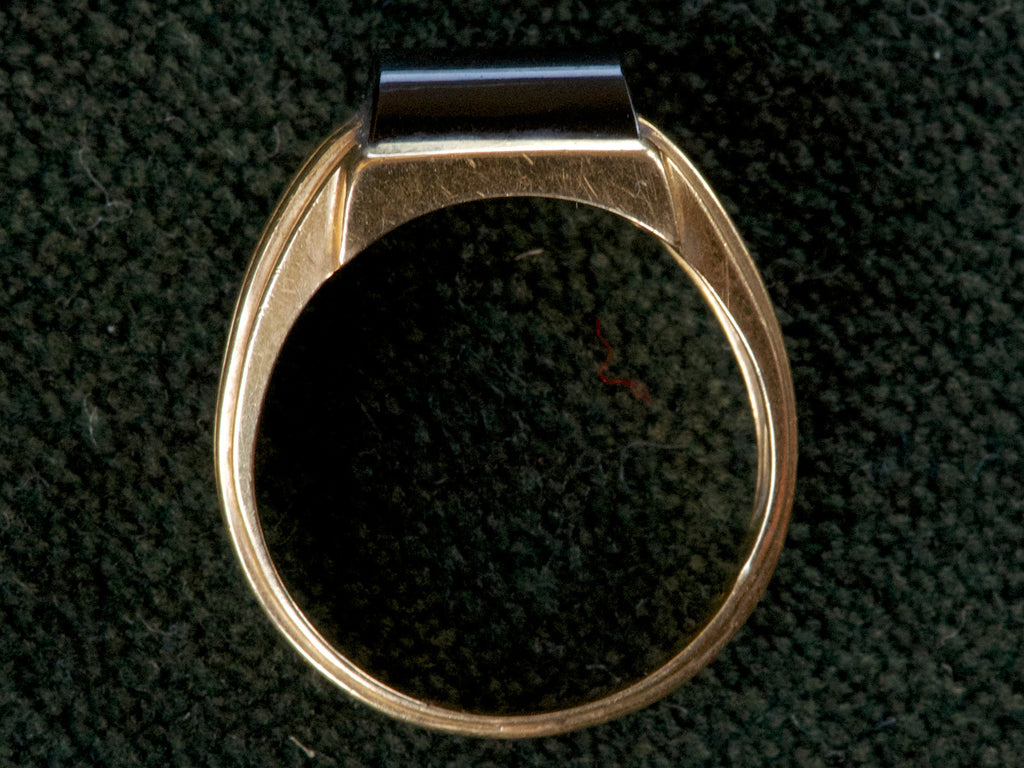 1920s Deco Onyx Ring