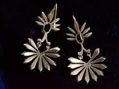 1920s Deco Paste Earrings