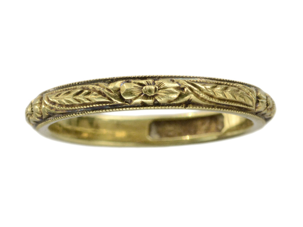 1920s Decorated Gold Band (on white background)