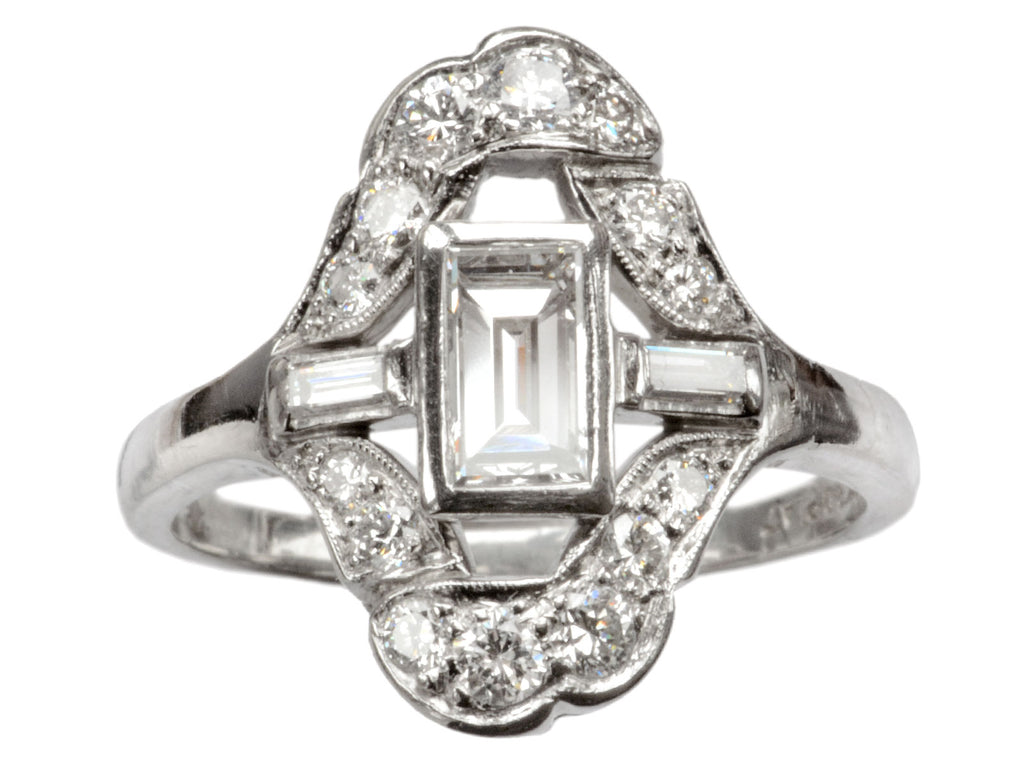 1930s Deco 0.60ct Rectangle Ring