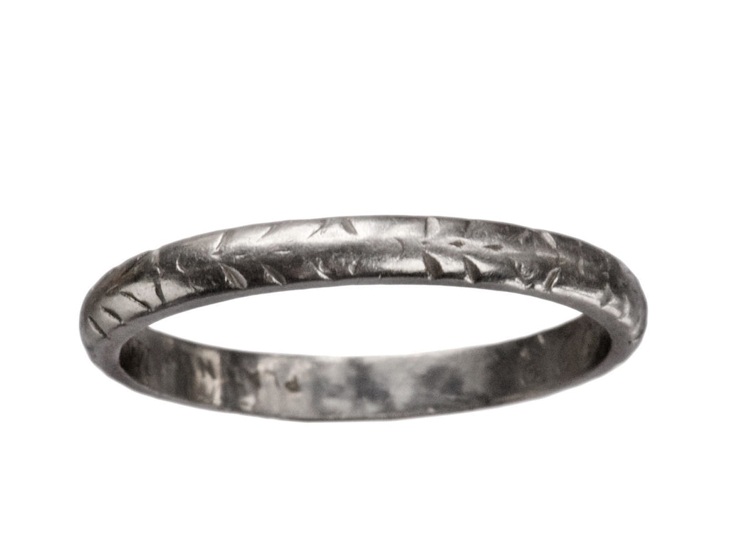 1923 Platinum Wedding Band (on white background)