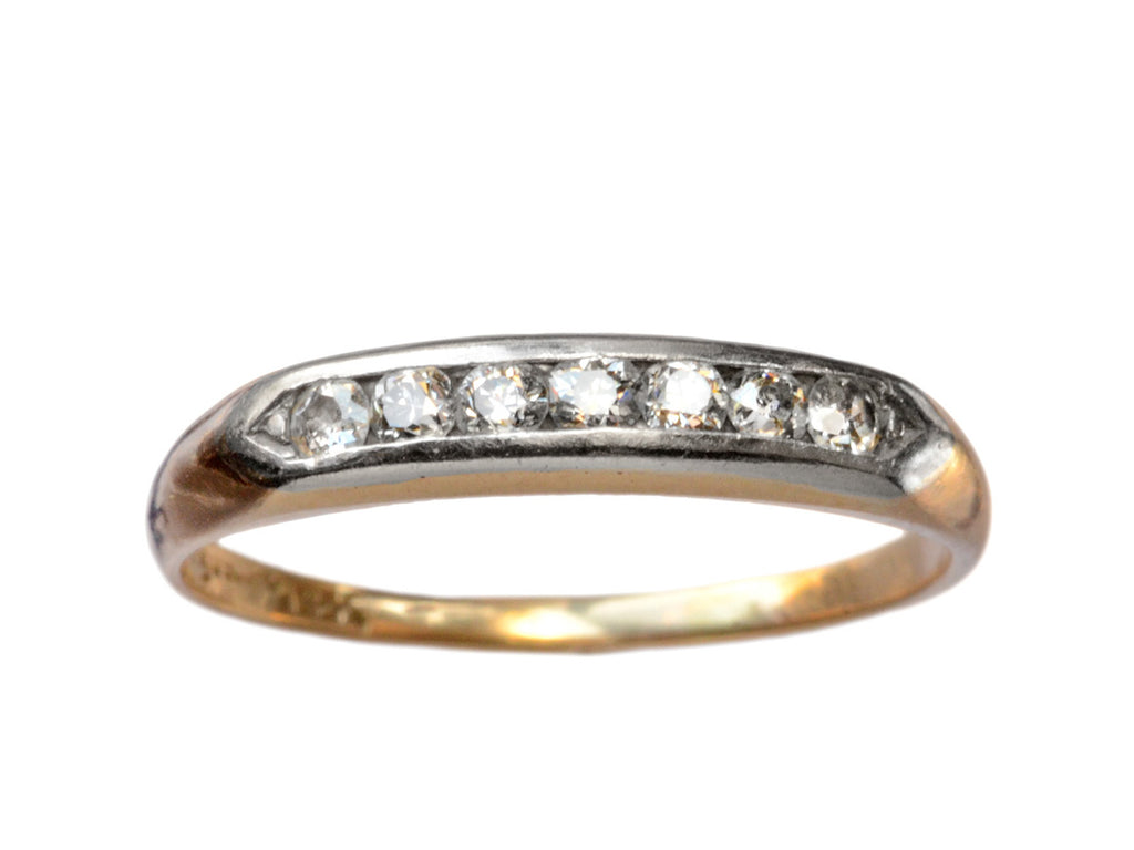 1920-30s Euro Cut Diamond Band (on white background)
