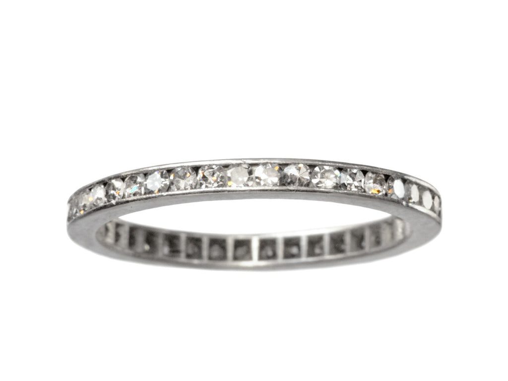 1930s Diamond Eternity Band (on white background)