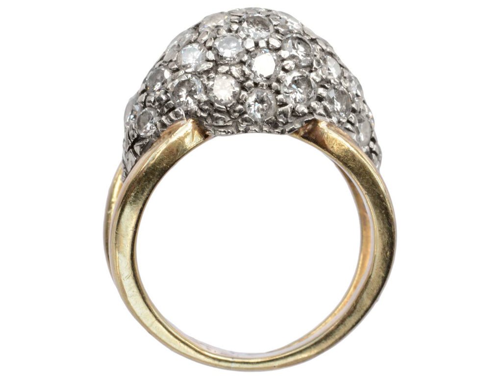 1970s Domed Diamond Ring (on white background)