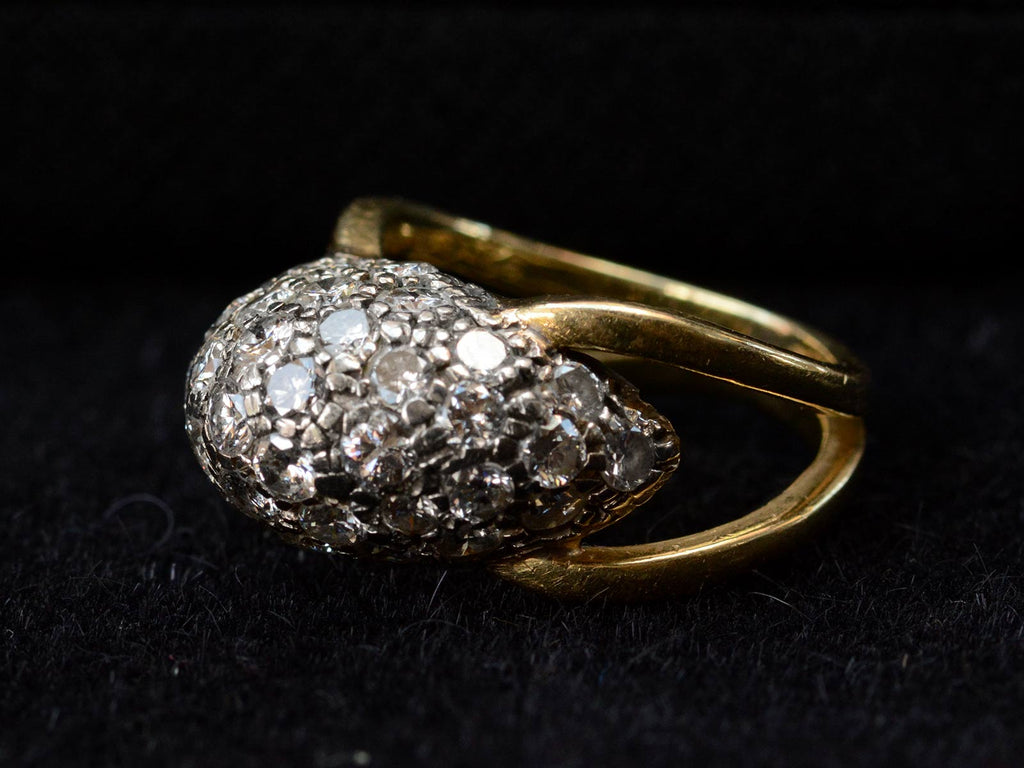 1970s Domed Diamond Ring