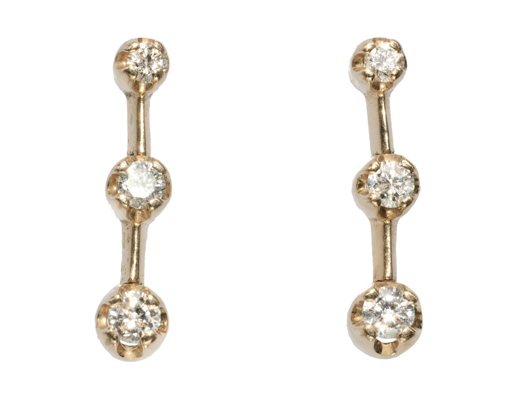 c1980 Diamond Drop Earrings (on white background)