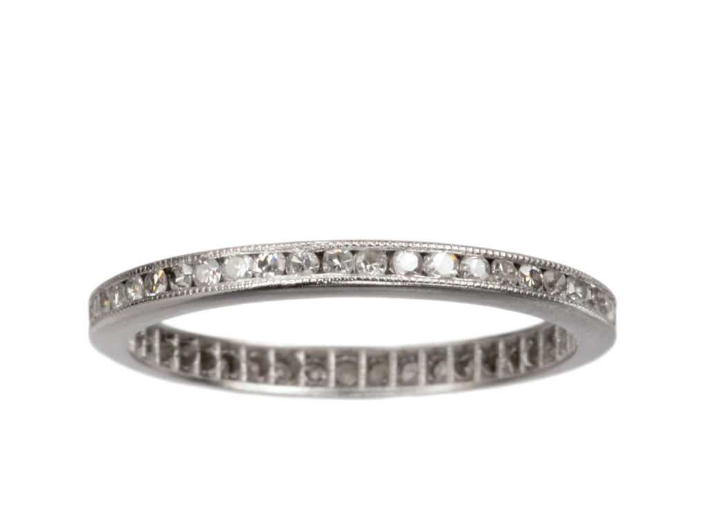 1930s Diamond Eternity Band (on white background)
