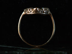 c1900 Diamond Horseshoe Ring