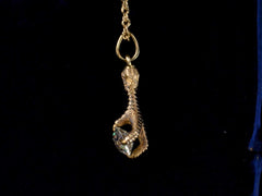 c1890 Diamond Bird Claw Necklace