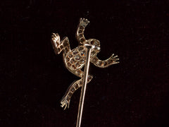 c1900 Diamond Frog Stick Pin