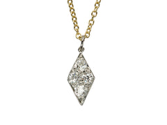 1920s Diamond Pendant Necklace