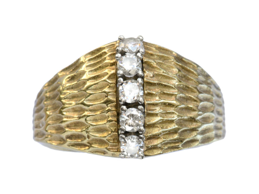 1970s Diamond Ridge Ring (on white background)