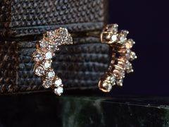 1980s Diamond Wing Earrings