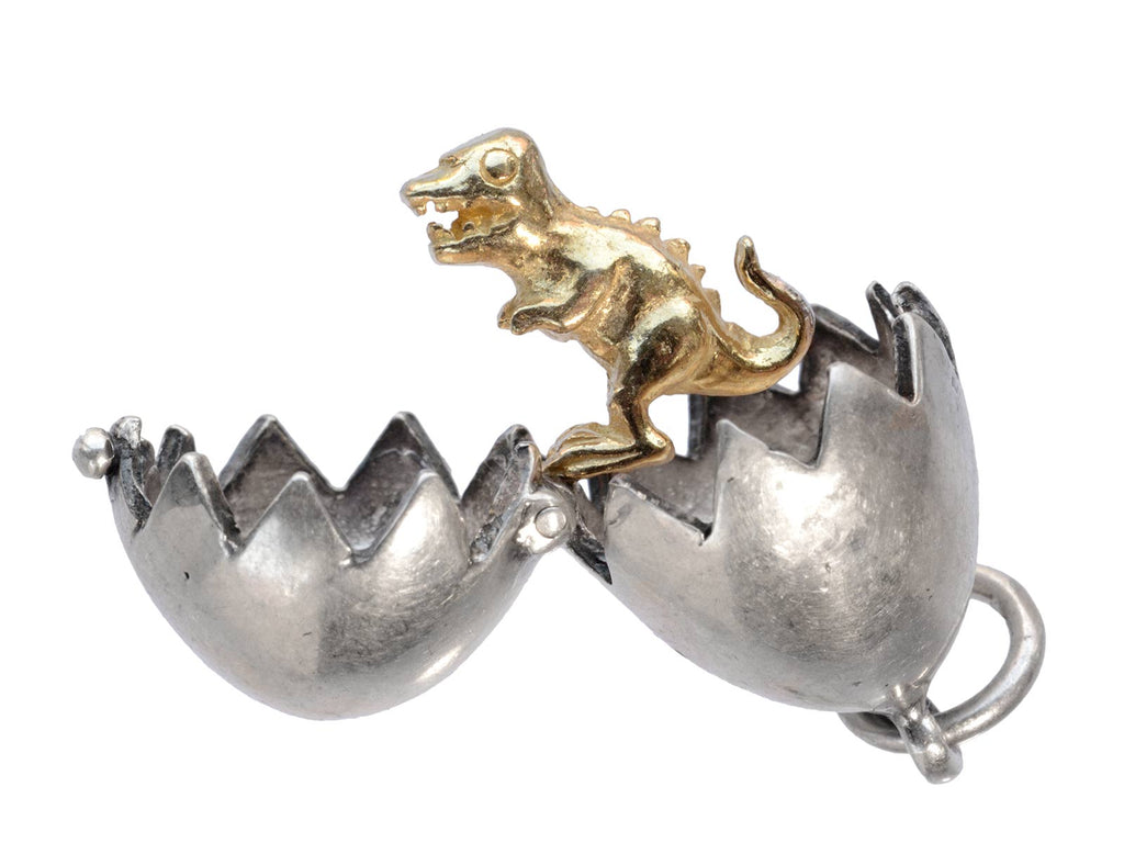 c1980 Dinosaur Egg Charm (on white background)