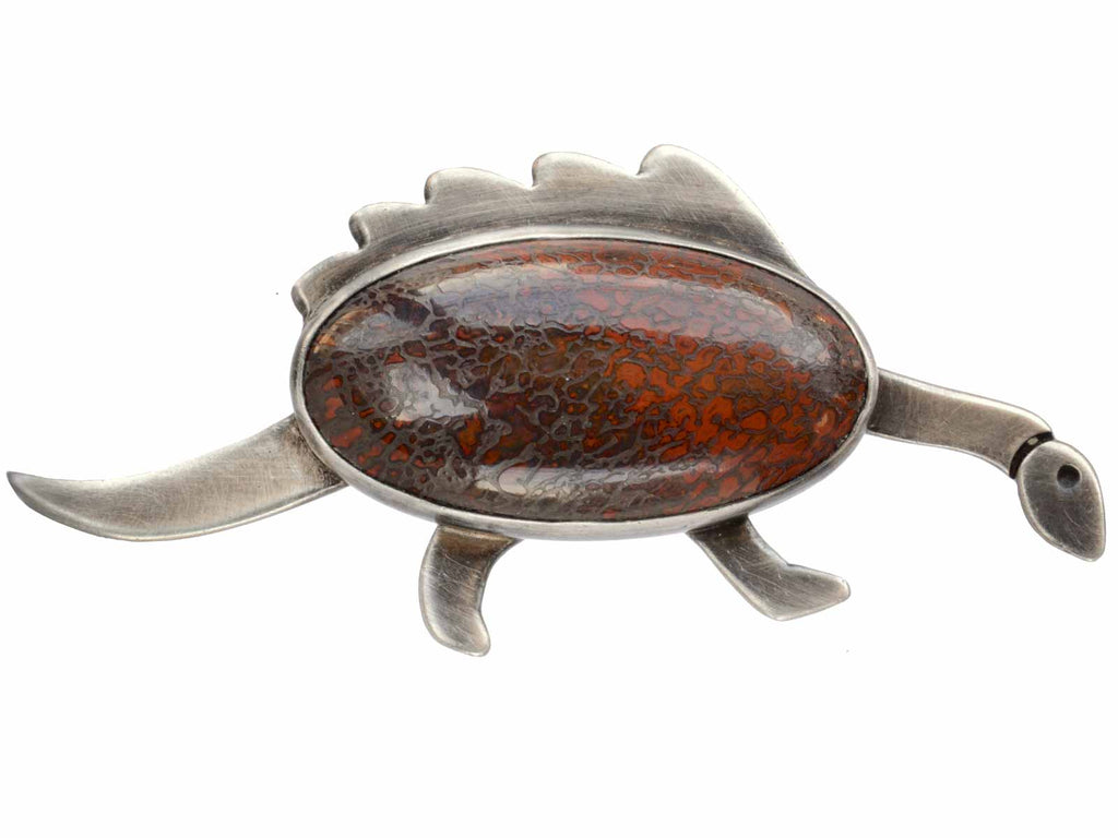 1970s Dinosaur Brooch (on white background)