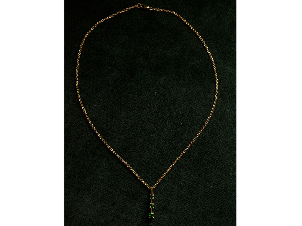 Vintage Chrome Diopside Necklace