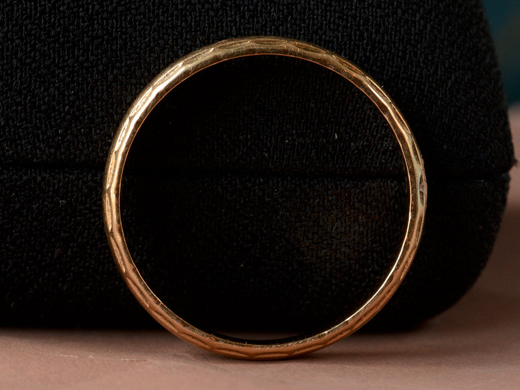 1940-50s Edged Wedding Band (profile view)
