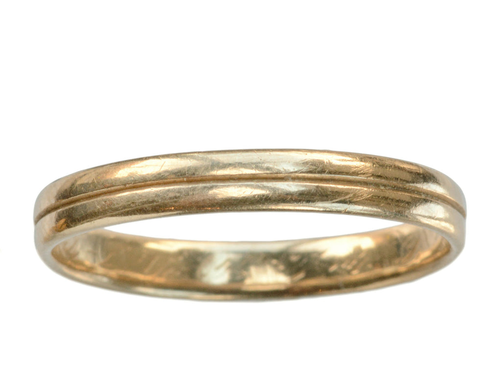 1943 Line Band, 14K Gold (on white background)