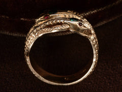 thumbnail of c1900 Double Snake Ring (profile view)