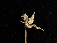 thumbnail of c1890 Dragon Stick Pin (side view)