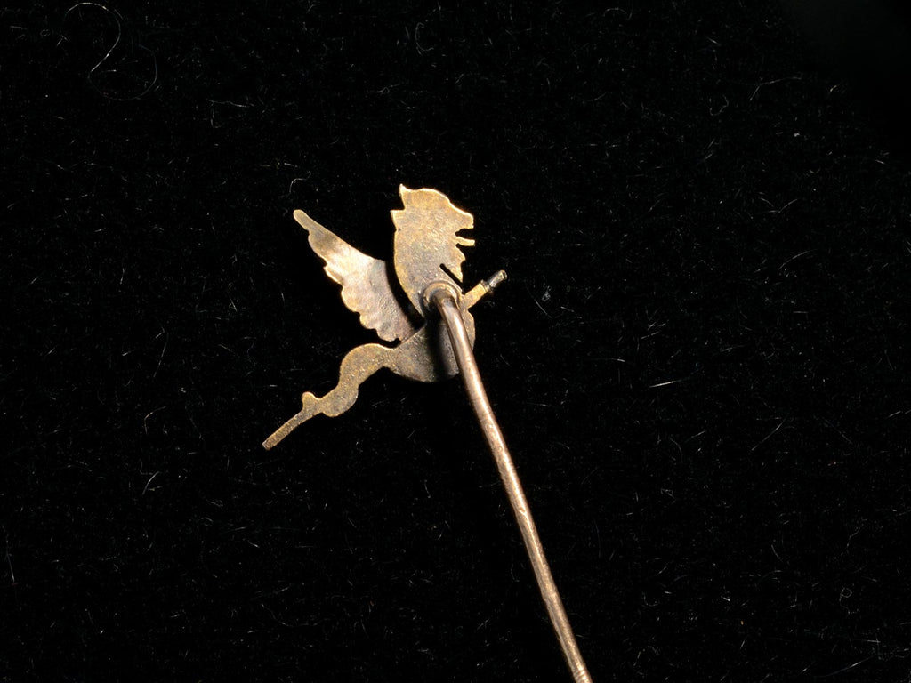 c1890 Dragon Stick Pin (backside)