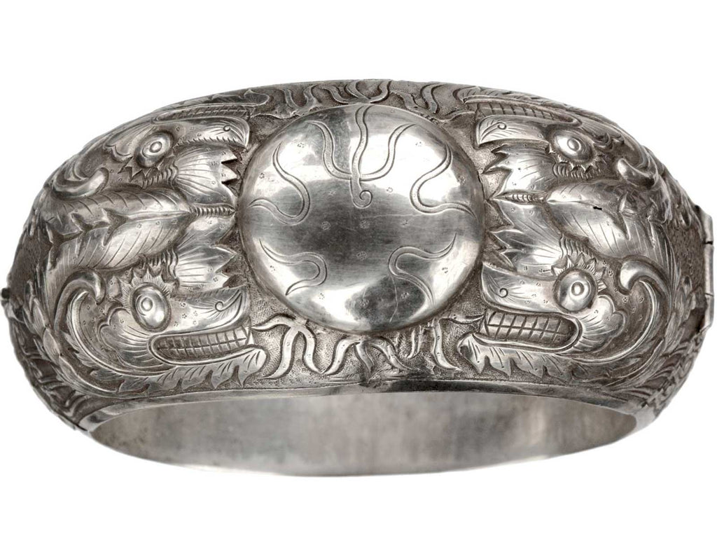 1920s Chinese Dragon Bracelet (on white background)