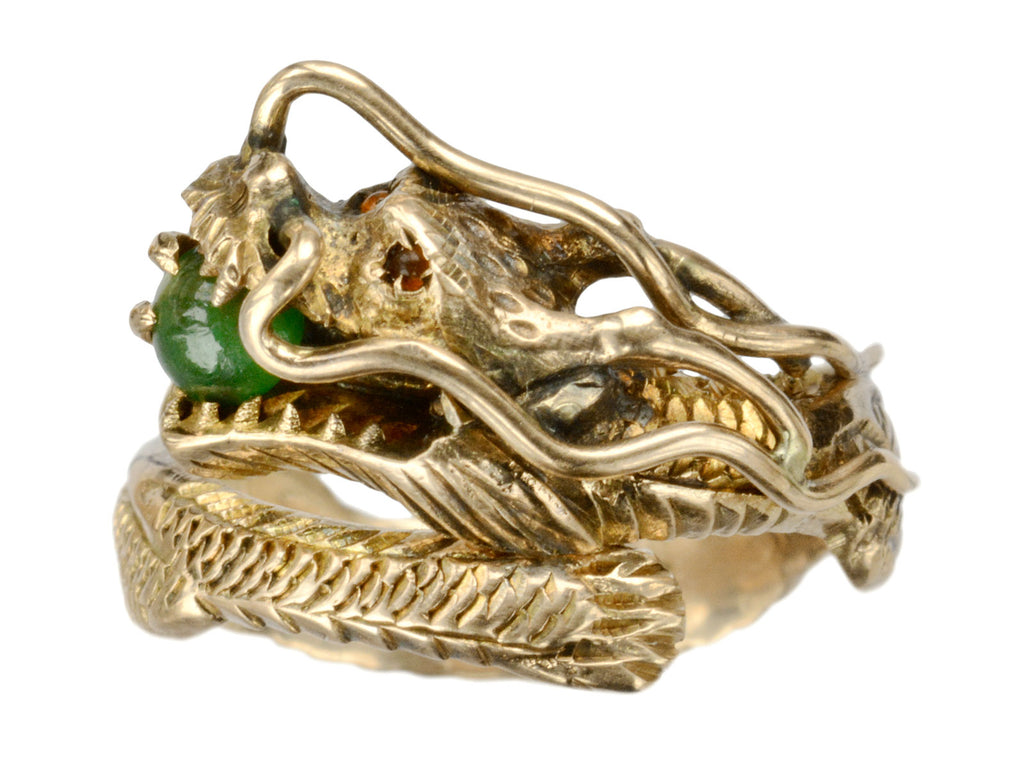 1960s Jade Dragon Ring