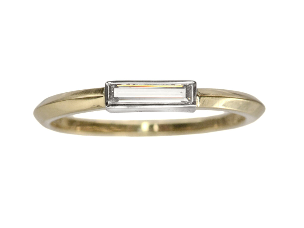EB 0.10ct Baguette Ring (on white background)