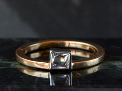 EB 0.17ct Trapezoidal Rose Cut Diamond Ring