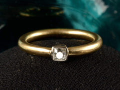 EB 0.23ct Old Mine Ring (on dark background)