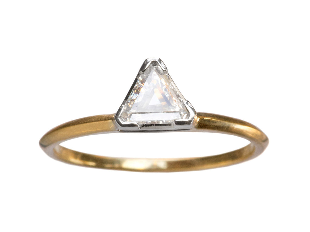 EB 0.26ct Triangular Diamond Ring (on white background)