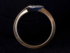 EB 0.27ct Shield Ring (profile view)
